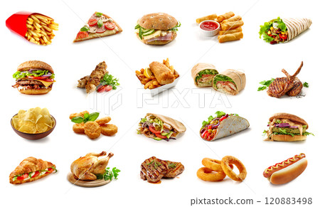 Fast food collection 120883498