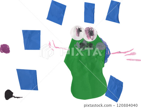 Child frog/rain production 120884040