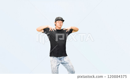 男舞者跳舞的全身照片 男舞者跳舞的全身照片 120884375