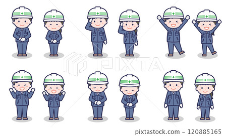 Male and female construction workers 01 120885165