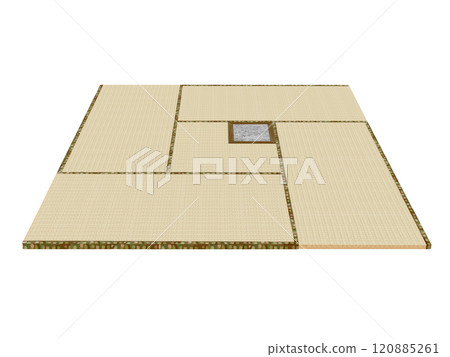 Diagonal view of teahouse (with hearth) Diagonal view of teahouse (with hearth) 120885261
