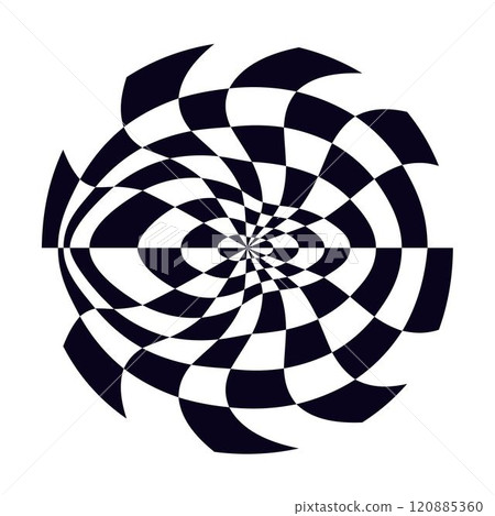 Psychedelic checkerboard pattern Psychedelic checkerboard pattern 120885360