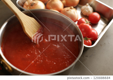 用鍋子製作正宗番茄醬 120886684
