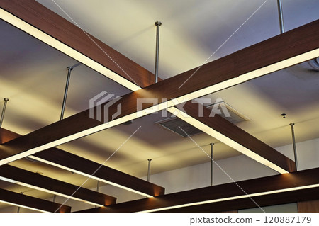 Illuminated Light on the Ceiling. 120887179