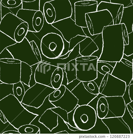 A pattern of toilet paper densely packed with lines A pattern of toilet paper densely packed with lines 120887223