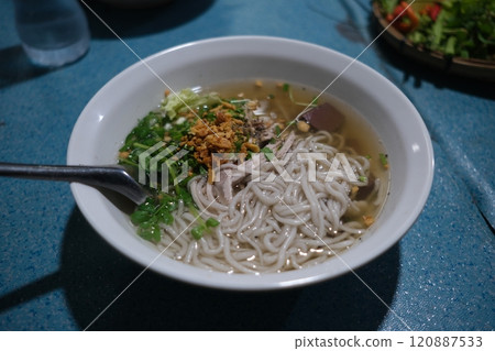 Lao noodle dish Khao Piak Sen Lao noodle dish Khao Piak Sen 120887533