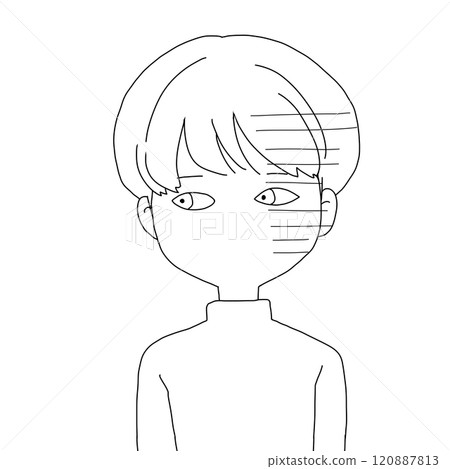 一個男人用輕蔑的眼神看著我 一個男人用輕蔑的眼神看著我 120887813