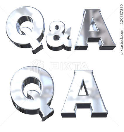 3DCG人物「Q&A閃光」銀、銀 3DCG人物「Q&A閃光」銀、銀 120887850