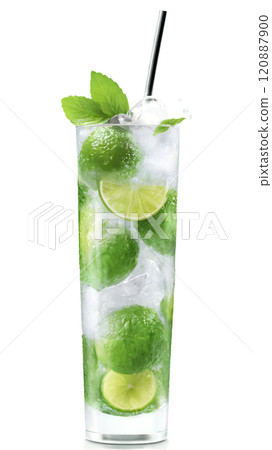 Refreshing mojito sparkling with mint and lime, perfect for summer gatherings and joyous celebrations. Generative AI Refreshing mojito sparkling with mint and lime, perfect for summer gatherings and joyous celebrations. Generative AI 120887900