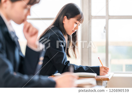 Image of entrance exam, test, examination, entrance exam, national center exam 120890539