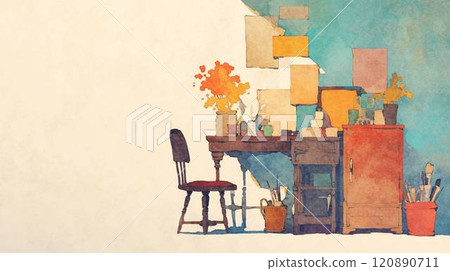 [Landscape/Wallpaper] Copy space and work space 120890711