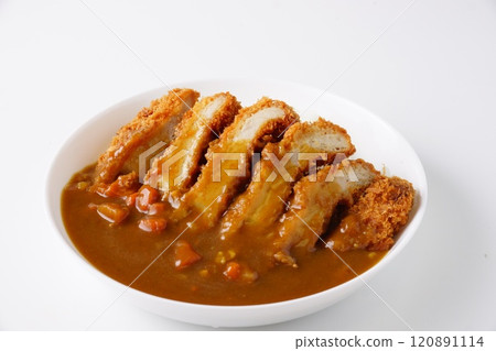 Delicious looking pork cutlet curry rice Delicious looking pork cutlet curry rice 120891114