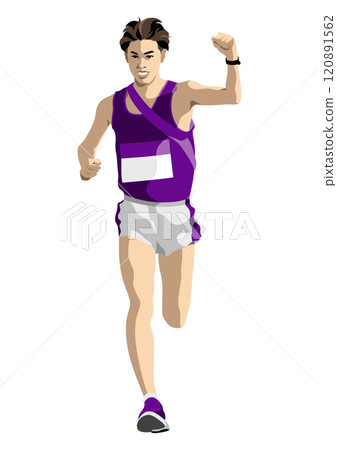 Relay race runner Relay race runner 120891562