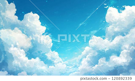 [Landscape/Wallpaper] Blue sky and clouds 120892339