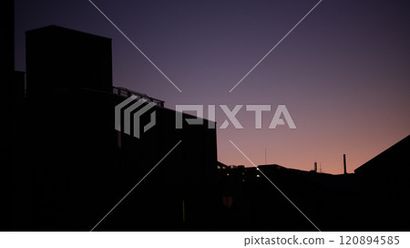 City at dusk City at dusk 120894585