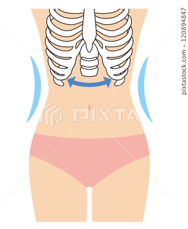 肋骨閉合收縮 120894847