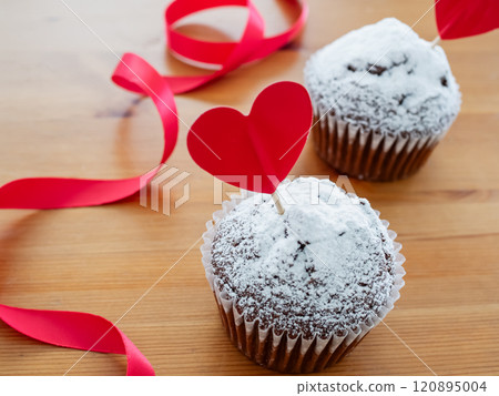 Chocolate muffin Valentine's Day Chocolate muffin Valentine's Day 120895004