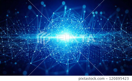 網路安全、IT 網路影像的 3DCG 插圖 120895423