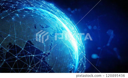 網路安全、IT 網路影像的 3DCG 插圖 120895436