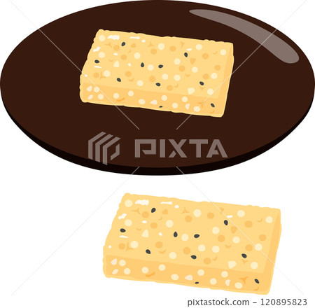 盤子裡的小米米飯 120895823