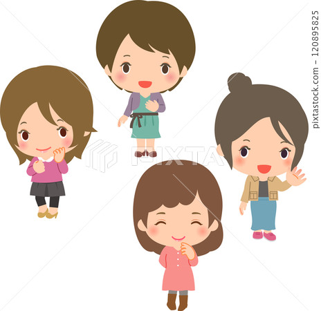 微笑打扮的年輕女性 120895825