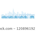 俯瞰建築物的郊區房屋景觀 120896192