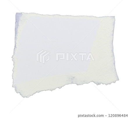 white paper ripped torn isolated on white background 120896484