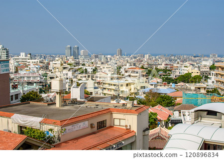 Cityscape of Naha, capital of Okinawa Prefecture in Japan 120896834