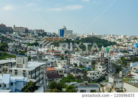 Cityscape of Naha, capital of Okinawa Prefecture in Japan 120896835