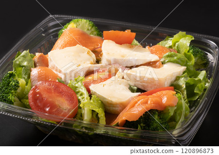 Smoked salmon and cream cheese salad Smoked salmon and cream cheese salad 120896873