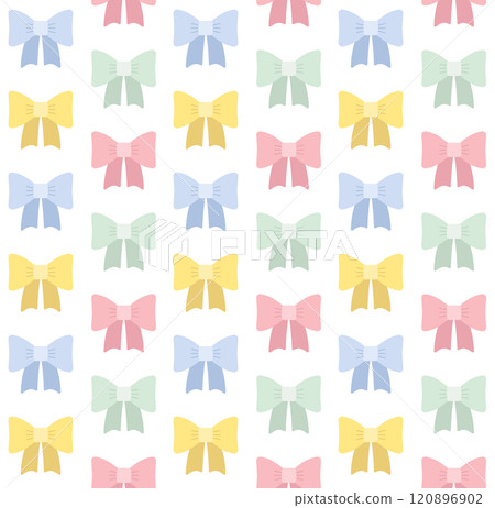 Vector seamless pattern of different color bow tie Vector seamless pattern of different color bow tie 120896902
