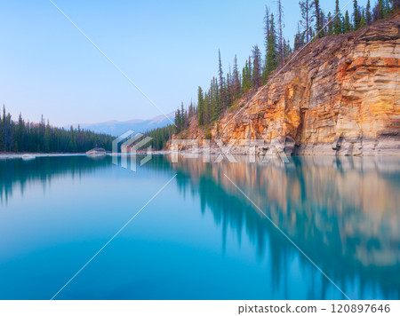 Banff National Park, Alberta, Canada. Photo for background, wallpaper, postcards. 120897646