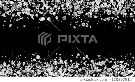 Sparkling silver splash frame background material Sparkling silver splash frame background material 120897913