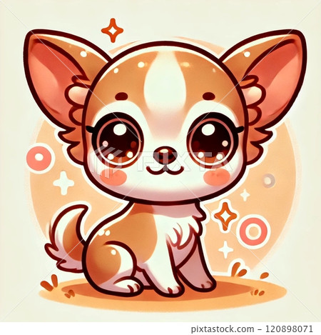 Cute chihuahua illustration 120898071