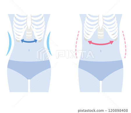 Open ribs Closed ribs 120898408