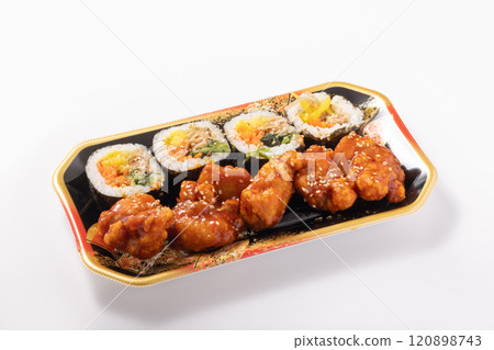 紫菜包飯和養蓮雞 紫菜包飯和養蓮雞 120898743