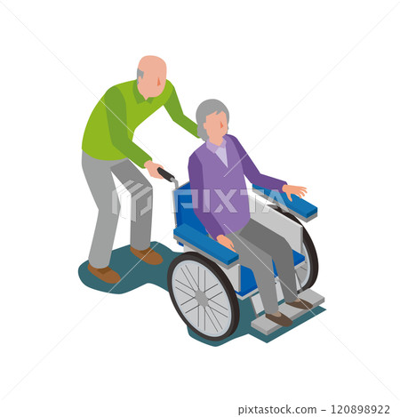Image illustration of elderly care 120898922