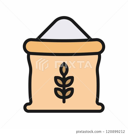 Wheat Flour icon vector image. Suitable for mobile application web application and print media. Wheat Flour icon vector image. Suitable for mobile application web application and print media. 120899212