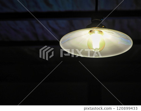 Old bare bulb indoor light Old bare bulb indoor light 120899433