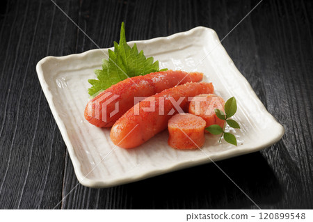 芥子明太子裝在盤子裡 120899548