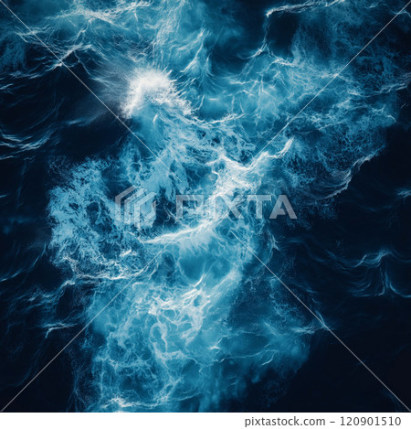 Blue sea water texture. Natural texture of stormy sea surface 120901510