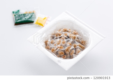 Commercially available packaged natto Commercially available packaged natto 120901913