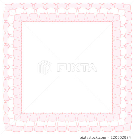 褶邊框架_粉紅色 120902984