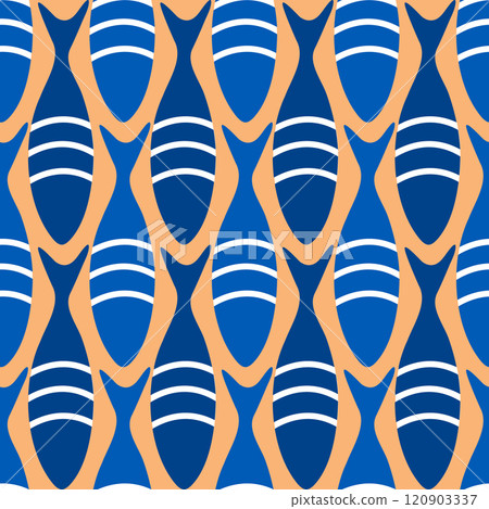 seamless pattern with fish. vector 120903337