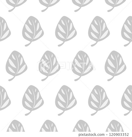 scandinavian pattern gray leaves. vector scandinavian pattern gray leaves. vector 120903352