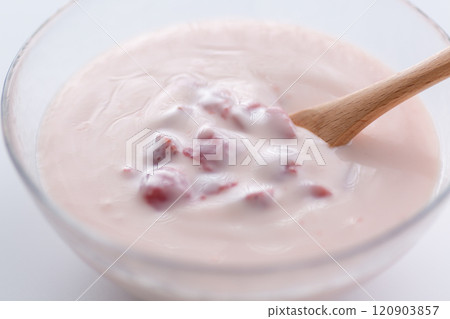 Strawberry yogurt 120903857