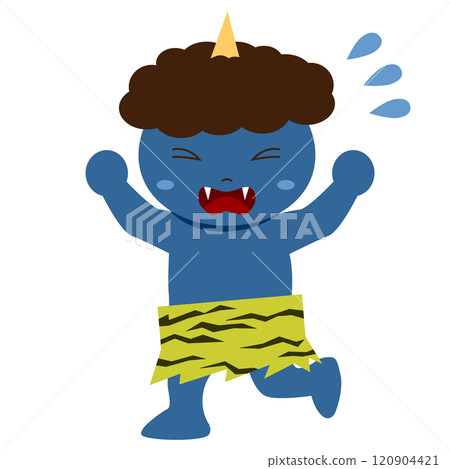 [Setsubun] The blue demon runs away in fear 120904421