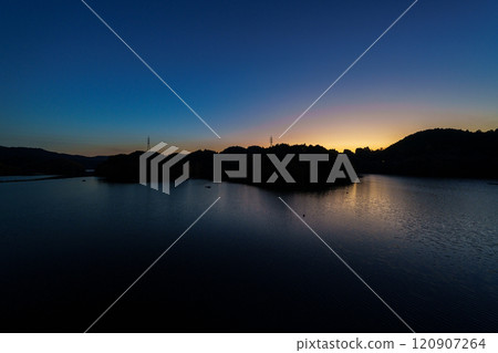 Winter 2024 Nara Nunome Dam South Side Dam Lake Evening Sky From Sunset to Blue Hour Beautiful Sky and Reflection on the Lake Surface 3 Winter 2024 Nara Nunome Dam South Side Dam Lake Evening Sky From Sunset to Blue Hour Beautiful Sky and Reflection on the Lake Surface 3 120907264