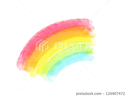 Pastel colored rainbow hand-drawn style illustration Pastel colored rainbow hand-drawn style illustration 120907472