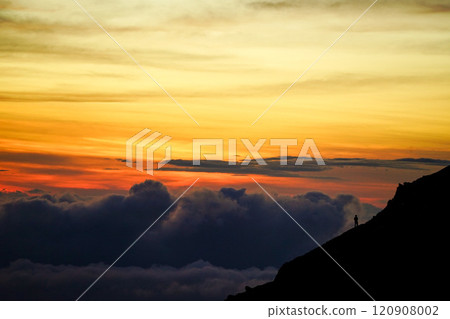 木曾駒岳的黃昏 120908002